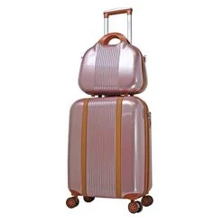 World Traveler Classique Hardside 2-PC Carry-On Spinner Luggage Set, Rose Gold, One Size -Vera Bradley Shop 41Z2Uv c3AL
