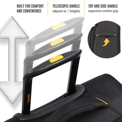 Lucas Designer Luggage Collection - 3 Piece Softside Expandable Ultra Lightweight Spinner Suitcase Set - Travel Set Includes 20 Inch Carry On, 24 Inch & 28 Inch Checked Suitcases (Black) -Vera Bradley Shop 41Z975n0xLL