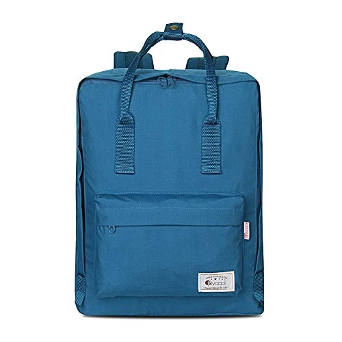 FLYCOOL Classic Canvas Square School Backpack Handbag For Women Navy 4 FLYCOOL Classic Canvas Square School Backpack Handbag For Women Navy - Image 2