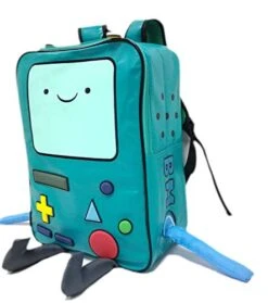 Adventure Time With Finn And Jake Backpack CN BMO Schoolbag Beemo Be More Cartoon Robot High-grade PU Green -Vera Bradley Shop 41ZKpfKPBLL