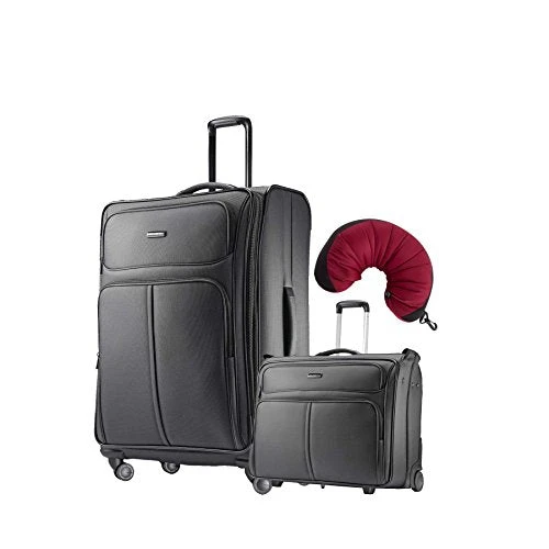 Samsonite Leverage LTE 3 Piece Carry-On Bundle | 29", Wheeled Garment Bag, Travel Pillow 3 Samsonite Leverage LTE 3 Piece Carry-On Bundle | 29", Wheeled Garment Bag, Travel Pillow