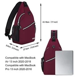 MOSISO Rope Sling Backpack (Up To 13 Inch), Multipurpose Crossbody Chest Shoulder Outdoor Travel Hiking Daypack, Wine Red 12 MOSISO Rope Sling Backpack (Up To 13 Inch), Multipurpose Crossbody Chest Shoulder Outdoor Travel Hiking Daypack, Wine Red -Vera Bradley Shop 41 SaMcGpWL