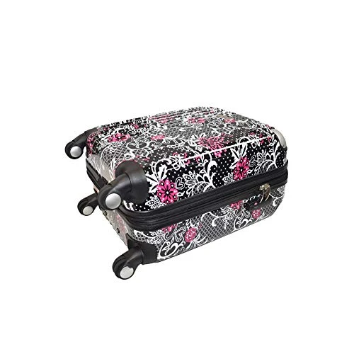 KARRIAGE-MATE Hardside Carryon Expandable Luggage With Spinner Wheels, TSA Lock (Paisley And Butterfly) 6 KARRIAGE-MATE Hardside Carryon Expandable Luggage With Spinner Wheels, TSA Lock (Paisley And Butterfly) - Image 4
