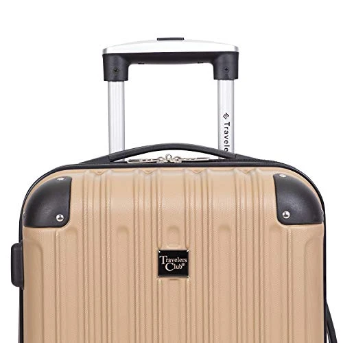 Travelers Club Midtown Hardside 4-Piece Luggage Travel Set, Tan 9 Travelers Club Midtown Hardside 4-Piece Luggage Travel Set, Tan - Image 7
