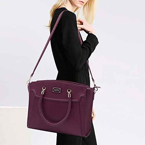 Laptop Tote Bag For Women,13-15.6 Inches Spacious Tablet Handbag Shoulder Bag For Laptop Computer Tablet(Darkpurple-N) 9 Laptop Tote Bag For Women,13-15.6 Inches Spacious Tablet Handbag Shoulder Bag For Laptop Computer Tablet(Darkpurple-N) - Image 7