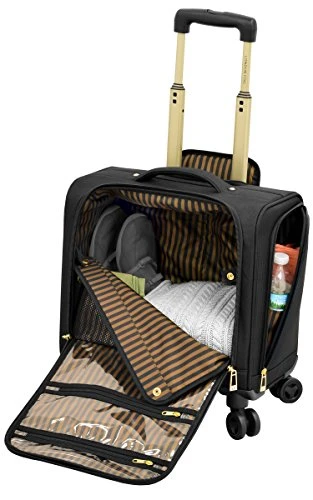 London Fog Langley 8 Wheel 15" Under The Seat Bag, Black 5 London Fog Langley 8 Wheel 15" Under The Seat Bag, Black - Image 3