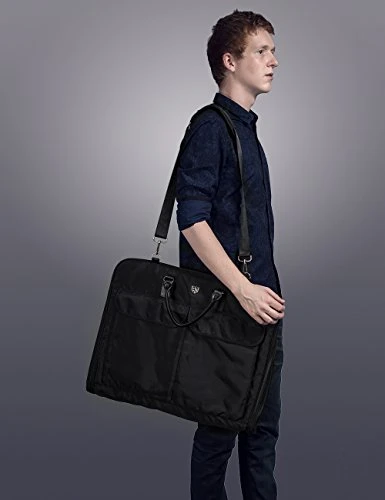 Bagsmart Garment Bag For Suits And Wedding Dresses With Shoulder Strap And Hanger, Black 10 Bagsmart Garment Bag For Suits And Wedding Dresses With Shoulder Strap And Hanger, Black - Image 8