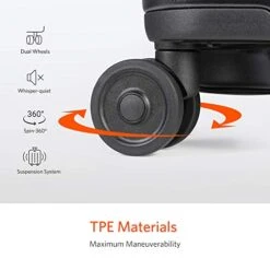 NINETYGO Carry On Luggage With Spinner Wheels, 22x14x9 Luggage, 100% PC Lightweight Hardside Suitcase With TSA Lock (20-inch Black) -Vera Bradley Shop 41agC82zlLL