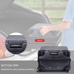 Verdi Luggage Set 3 Piece - Lightweight With USB Port Hardside Carry On Suitcase - Includes Expandable 20 Inch Carry On, 24In/TSA-Approved Lock 28In Checked Bag With 8-Wheel Rolling Spinner -Vera Bradley Shop 41aizqQxIxL