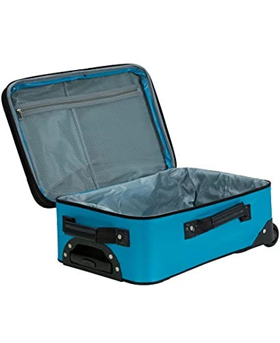 Rockland Journey Softside Upright Luggage Set, Turquoise, 4-Piece (14/19/24/28) 7 Rockland Journey Softside Upright Luggage Set, Turquoise, 4-Piece (14/19/24/28) - Image 5
