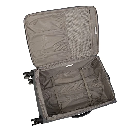 It Luggage Filament 3 Piece Softside 8 Wheel Expandable Spinner Set, Grey/Green, 3 Pc 5 It Luggage Filament 3 Piece Softside 8 Wheel Expandable Spinner Set, Grey/Green, 3 Pc - Image 3