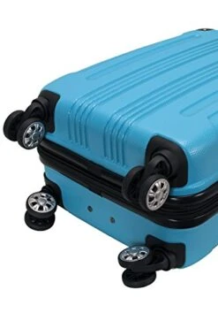 Rockland London Hardside Spinner Wheel Luggage, Turquoise, Carry-On 20-Inch -Vera Bradley Shop 41b4OI8cr3L