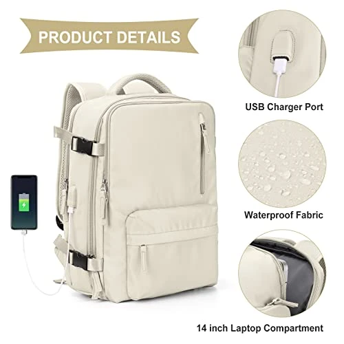 Travel Carry On Backpack For Women Laptop Backpack Waterproof Hiking Outdoor Sport Rucksack Casual Daypack Backpacks College Large School Backpack With Shoe Compartment 6 Travel Carry On Backpack For Women Laptop Backpack Waterproof Hiking Outdoor Sport Rucksack Casual Daypack Backpacks College Large School Backpack With Shoe Compartment - Image 4