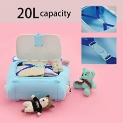 ANIMOR Kids Travel Partner Ride-On Suitcase And Carry-On Luggage, Classic Rolling Luggage (Penguin Blue) -Vera Bradley Shop 41biS0WRKDL