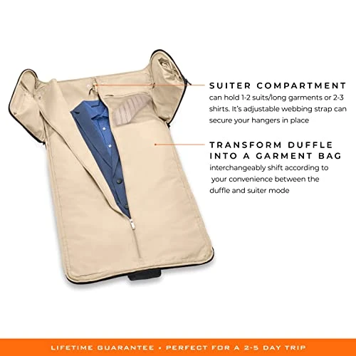 Briggs & Riley, Black, 22 Inch Garment Duffle Bag 20 Briggs & Riley, Black, 22 Inch Garment Duffle Bag - Image 18