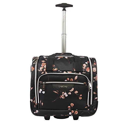 BEBE Women's Valentina-Wheeled Under The Seat Carry-on Bag, Floral Branch, One Size 3 BEBE Women's Valentina-Wheeled Under The Seat Carry-on Bag, Floral Branch, One Size
