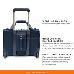 Briggs & Riley 2-Wheel Cabin Bag, Navy -Vera Bradley Shop 41cAv 0XzUL