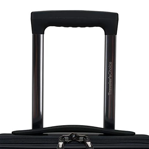 Traveler's Choice Pagosa Indestructible Hardshell Expandable Spinner Luggage, Black, Carry-on 22-Inch 6 Traveler's Choice Pagosa Indestructible Hardshell Expandable Spinner Luggage, Black, Carry-on 22-Inch - Image 4