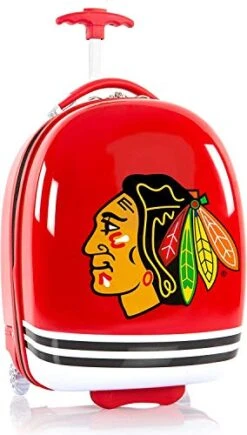 Heys America NHL Officially Licensed Wheeled Luggage (Chicago Blackhawks, 18-Inch) -Vera Bradley Shop 41cn59SOa6L