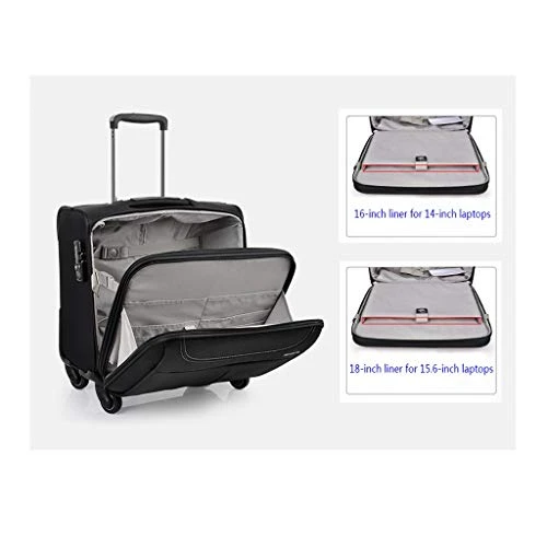 ZH Carry-On Luggage Business Travel Wheeled Rolling Laptop PC Tablet Computer Trolley Backpack, Suitcase Hand Luggage Cabin Approved Bag Lightweight For Trave Men Women 8 ZH Carry-On Luggage Business Travel Wheeled Rolling Laptop PC Tablet Computer Trolley Backpack, Suitcase Hand Luggage Cabin Approved Bag Lightweight For Trave Men Women - Image 6