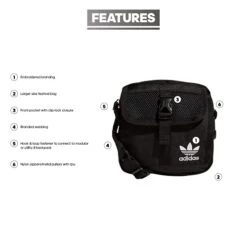 Adidas Originals Adidas Large Festival Crossbody Bag, Black -Vera Bradley Shop 41cxvH39EvS
