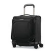 Samsonite Lineate Underseat Carry On Boarding Bag With Spinner Wheels, Obsidian Black