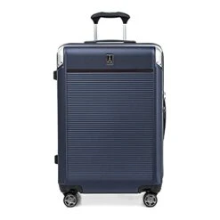 Travelpro Platinum Elite Hardside Expandable Spinner Wheel Luggage TSA Lock Hard Shell Polycarbonate Suitcase, True Navy Blue, Checked-Medium 25-Inch