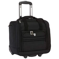 Travelers Club Business Class 16-Inch Under The Seat Carry-On Luggage, Executive Black