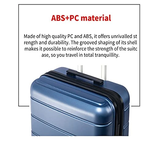 3 Piece Set Luggage Sets Women Men Teens Travel Suitcase With Lightweight TSA Lock Spinner, Home Outdoor Carry On Luggage With 4 Double Silent Wheels Adjustable Handle 20in 24in 28in, Blue 10 3 Piece Set Luggage Sets Women Men Teens Travel Suitcase With Lightweight TSA Lock Spinner, Home Outdoor Carry On Luggage With 4 Double Silent Wheels Adjustable Handle 20in 24in 28in, Blue - Image 8