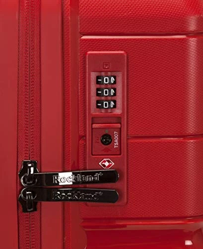 Rockland Linear 3-Piece Hardside Spinner Wheel Luggage Set, Red, (19/23/27) 6 Rockland Linear 3-Piece Hardside Spinner Wheel Luggage Set, Red, (19/23/27) - Image 4