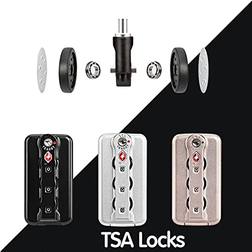 YUEMAI Aluminum Alloy Luggage Hard Shell Carry-Ons With Spinner Wheels, Zipperless & Lightweight Suitcases For Travel With Tsa Lock (20", Silver) 6 YUEMAI Aluminum Alloy Luggage Hard Shell Carry-Ons With Spinner Wheels, Zipperless & Lightweight Suitcases For Travel With Tsa Lock (20", Silver) - Image 4