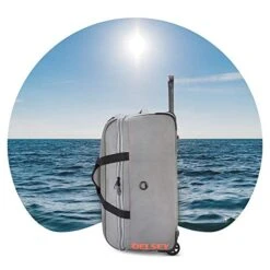 DELSEY Paris Egoa Rolling Travel Duffel Bag With 100% Recycled Materials, Light Gray, Checked-Medium 25 Inch -Vera Bradley Shop 41evtyaBwtL