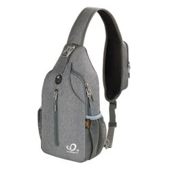 Waterfly Crossbody Sling Backpack Sling Bag Travel Hiking Chest Bags Daypack (Dark Gray)