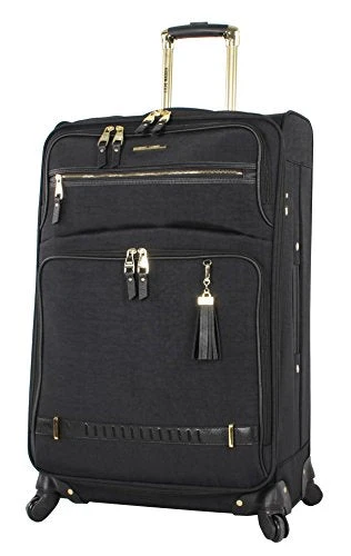 Steve Madden Designer Luggage Collection- 3 Piece Softside Expandable Lightweight Spinner Suitcases- Travel Set Includes Under Seat Bag, 20-Inch Carry On & 28-Inch Checked Suitcase (Peek-A-Boo Black) 9 Steve Madden Designer Luggage Collection- 3 Piece Softside Expandable Lightweight Spinner Suitcases- Travel Set Includes Under Seat Bag, 20-Inch Carry On & 28-Inch Checked Suitcase (Peek-A-Boo Black) - Image 7