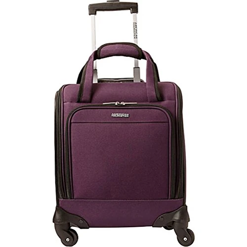 American Tourister Lynnwood 16 Inch Underseat Spinner Carry-On Luggage With Wheels - (Eggplant) 3 American Tourister Lynnwood 16 Inch Underseat Spinner Carry-On Luggage With Wheels - (Eggplant)