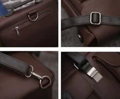 Berchirly Large Capacity Casual Men PU Leather Backpack Messenger Shoulder Bags Daypack Handbag -Vera Bradley Shop 41gFtGAJ 2BLL