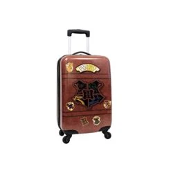 Harry Potter Luggage 21 Inch Hogwarts Express Hard-Sided Suitcase Rolling Luggage Carry-On Tween Spinner Travel Trolley For Kids - Brown