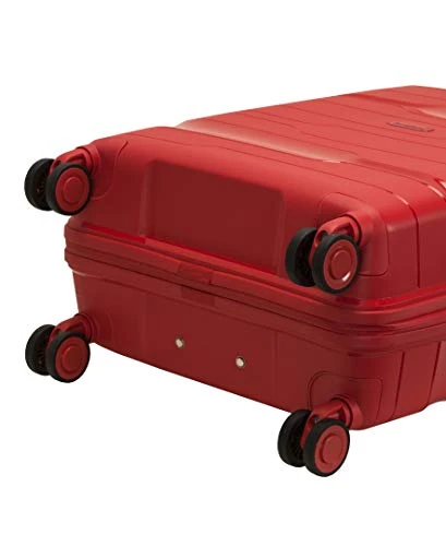 Rockland Linear 3-Piece Hardside Spinner Wheel Luggage Set, Red, (19/23/27) 4 Rockland Linear 3-Piece Hardside Spinner Wheel Luggage Set, Red, (19/23/27) - Image 2