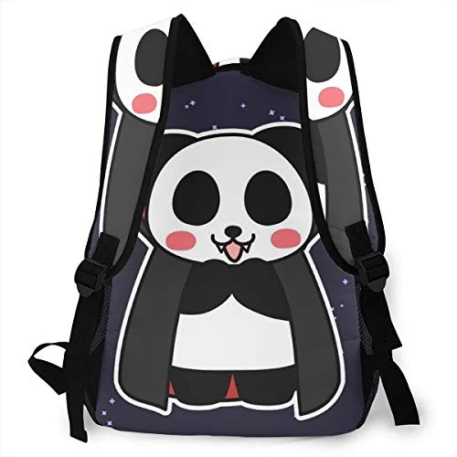 Hiking Work Walking Cycling Backpack Daypack Lightweight Polyester Multipurpose Anti-Theft Rucksacks Big Capacity Bookbag, Cute Funny Vampire Panda Stars 6 Hiking Work Walking Cycling Backpack Daypack Lightweight Polyester Multipurpose Anti-Theft Rucksacks Big Capacity Bookbag, Cute Funny Vampire Panda Stars - Image 4