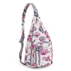 Vera Bradley Women's Recycled Lighten Up Reactive Sling Backpack, Hummingbird Blooms, One Size 7 Vera Bradley Women's Recycled Lighten Up Reactive Sling Backpack, Hummingbird Blooms, One Size -Vera Bradley Shop 41iBDNP7w7L