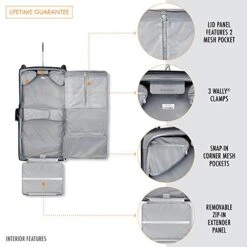 Briggs & Riley Baseline-Softside Wardrobe Spinner Luggage, Black, One Size 12 Briggs & Riley Baseline-Softside Wardrobe Spinner Luggage, Black, One Size -Vera Bradley Shop 41iHim1g99L