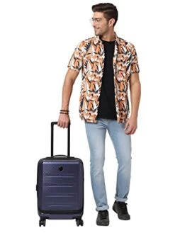 HEYS EZ Access 2.0 Range Navy Color Hard Cabin Luggage, Blue, Luggage -Vera Bradley Shop 41iY15j77ML