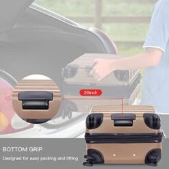 Verdi Luggage Set 3 Piece - Lightweight With USB Port Hardside Carry On Suitcase - Includes Expandable 20 Inch Carry On, 24In/TSA-Approved Lock 28In Checked Bag With 8-Wheel Rolling Spinner -Vera Bradley Shop 41ictUGH7aL