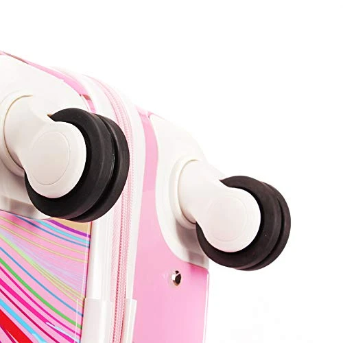 AO WEI LA OW Tourist Luggage Carry On Luggage With Spinner Wheels Rolling Suitcase For Women And Girls, Ascending Gardens Flowers (Pink ,20 Inch) 5 AO WEI LA OW Tourist Luggage Carry On Luggage With Spinner Wheels Rolling Suitcase For Women And Girls, Ascending Gardens Flowers (Pink ,20 Inch) - Image 3