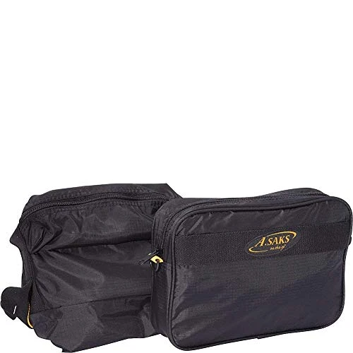 A. Saks 22 InchCarry-On Nylon Duffel Bag With Pouch (Black) 7 A. Saks 22 InchCarry-On Nylon Duffel Bag With Pouch (Black) - Image 5