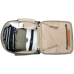 Kenneth Cole Reaction Women's Chelsea Luggage Chevron Softside 8-Wheel Spinner Expandable Suitcase Collection, Olive, 4 Underseater -Vera Bradley Shop 41jv0bYymkL