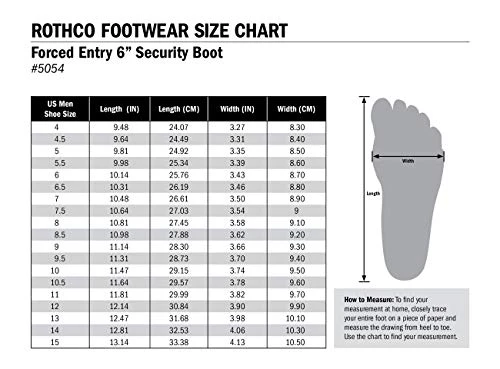 Rothco Forced Entry Black 6'' Tactical Boot Size 7.0 4 Rothco Forced Entry Black 6'' Tactical Boot Size 7.0 - Image 2