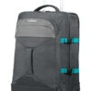 AMERICAN TOURISTER Road Quest - 2 Compartments Wheeled Duffle 55/20 Travel Duffle, 55 Cm, 40 Liters, Grey (Grey/turquoise) -Vera Bradley Shop 41k0Un1GH8L