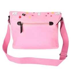 JOCHUI Canvas Anime Messenger Bag Girls Shoulder Bag Satchel School Bag Pink -Vera Bradley Shop 41kRoesfdYL