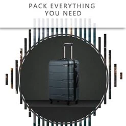 Coolife Luggage Expandable 3 Piece Sets PC+ABS Spinner Suitcase 20 Inch 24 Inch 28 Inch (Teal New) 15 Coolife Luggage Expandable 3 Piece Sets PC+ABS Spinner Suitcase 20 Inch 24 Inch 28 Inch (Teal New) -Vera Bradley Shop 41kbADngoqL 99709414 6ba1 41a7 9c51 5d066c985a3f